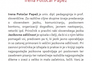 Jezikovna odličnost - predstavitev knjige